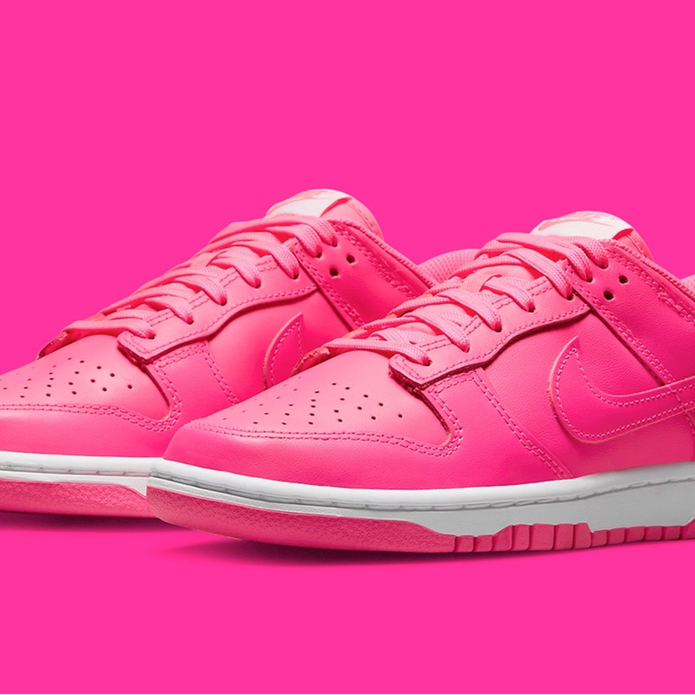 “Hyper pink” Nike dunk lows